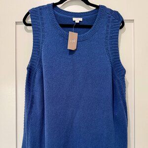 New with tags J. Jill Knit Sleeveless Knit Tank in color Ink Blue -- Size XL